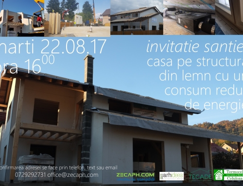 Invitatie santier casa pe structura din lemn cu un consum redus de energie in Brasov